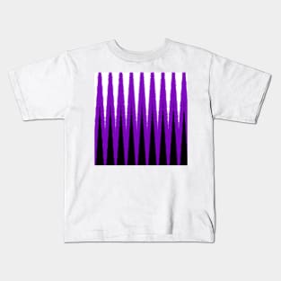 Wave Design Purple Kids T-Shirt
